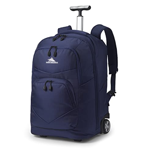 High Sierra Freewheel Pro Wheeled Backpack In True Navy