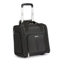 Amazon Basics Underseat Carry-On Luggage with Wheels and Handle, 14" Rolling Travel Bag, Fits Under the Seat, Black