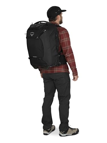 Osprey Sojourn 22"/45L Wheeled Travel Backpack with Harness, Black