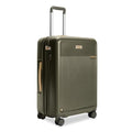 Briggs & Riley 27" Medium Expandable Spinner - Checked Luggage for Travel, Suitcases with Wheels, Hardside Rolling Bag for Men & Women, Self-Repairing Zipper - Sympatico Collection, Olive