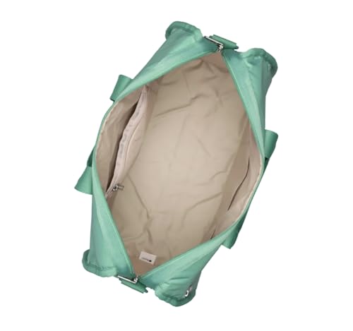 LeSportsac Sage Green Deluxe Medium Weekender Crossbody Bag, Style 4318/Color R180, Fashion Trending New Soothing & Earthy Neutral, Sage Green Celebrates Strength & Renewal, Tranquil Elegance