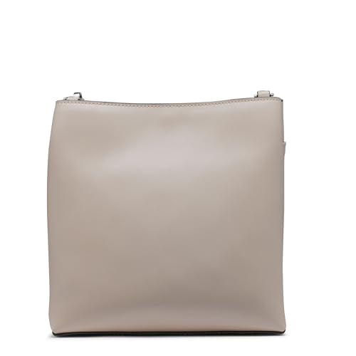Calvin Klein Soma North/South Messenger Crossbody, Silver Mink, One Size
