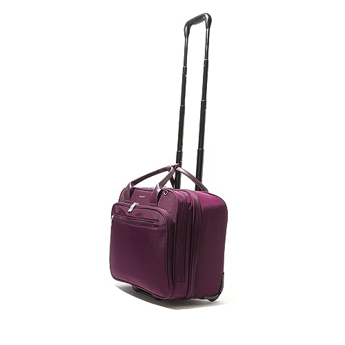 Baggallini 2 Wheel Tote Luggage - Lightweight Travel Weekender Carry-On