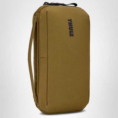 Thule Aion Travel Organizer - 2-in-1 pouch includes travel wallet and electronics bag - RFID blocking zipper pouch - Internal pockets to stay organized - 100% recycled waxed PFC-free fabric