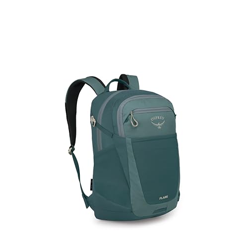Osprey Flare Commuter Laptop Backpack - Everyday Bag for College, Work, and Travel - with Laptop Sleeve & Bottle Pockets, Cascade Blue/Torrent Blue