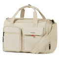 mixi 17" Underseat Carry-On Luggage Travel Tote, Water-Resistant, Beige