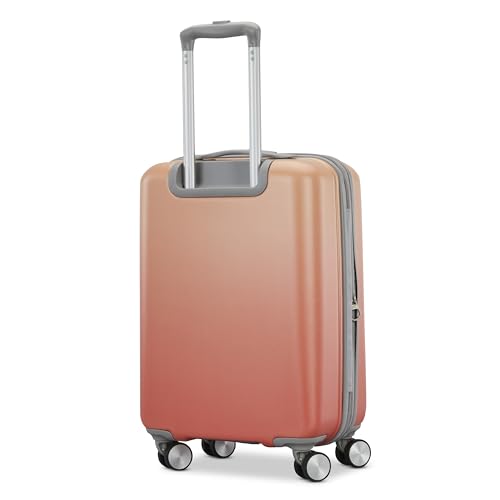 American Tourister Moonlight II Hardside Expandable Luggage with Spinner Wheels, Ombre Peach, Carry-On 20-Inch