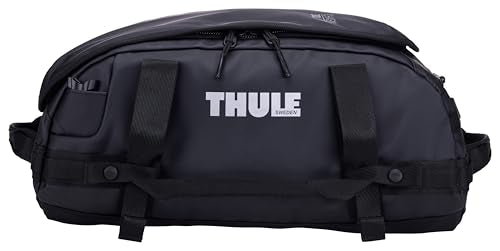 Thule Chasm 30L Duffel - Wide Opening for Easy Packing - Converts to Backpack - Internal mesh Pockets - Padded Bottom - Lockable Zippers - 100% Recycled Fabric, Webbing and mesh