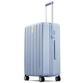 Hanke Upgraded Elite 24 Inch Checked Luggage,PC Hard Shell Suitcases with Wheels, TSA Lock, Explosion-Proof Zipper Suitcase for Business Travel Men & Women,Mist Blue