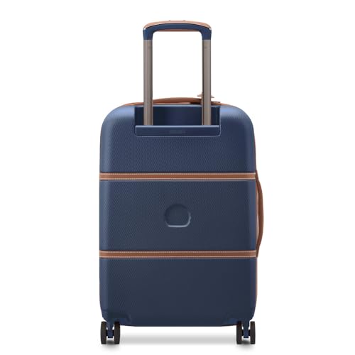 DELSEY PARIS Chatelet Air 2.0 Hardside Luggage with Spinner Wheels, Navy Blue, Carry on Plus 20 Inch