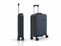 ROLLINK Foldable Flex 360 Carry-On Suitcase 21” – Hardshell Luggage, Double Spinner Wheels, TSA Lock, Lightweight & Durable Travel Case – Scratch, Water & Impact Resistant (Atlantic Blue)