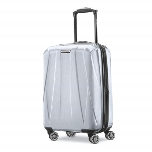 Samsonite Centric 2 Hardside Expandable Luggage with Spinner Wheels, Silver, Carry-On 20-Inch