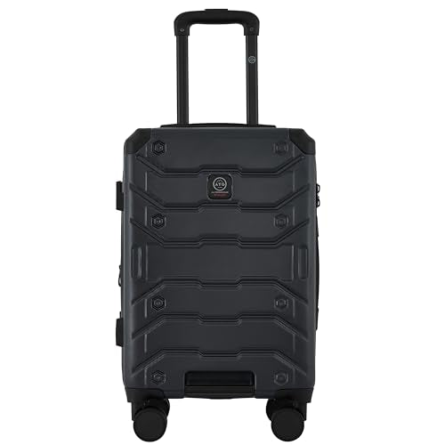 Wrangler ATG Trailway Expandable Hardside Luggage, Jet Black, 22" Carry-On