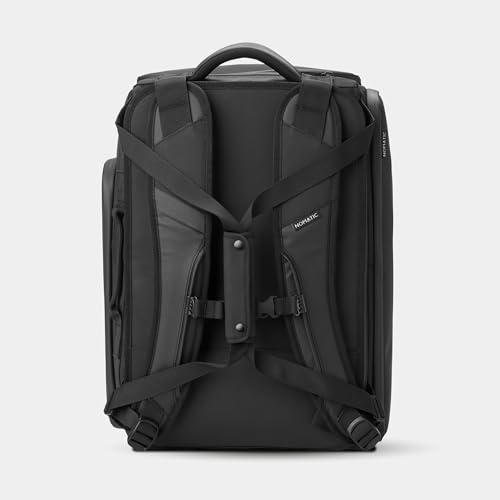 NOMATIC 30L Travel Bag- Convertible Duffel/Backpack, Carry-on Size for Airplane Travel, Everyday Use Laptop Bag, TSA Compliant Black Backpack