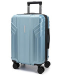 BAGSMART Expandable Carry On Luggage 22x14x9 Airline Approved, 20 Inch Travel Luggage with Spinner Wheels, Lightweight Hard Shell Suitcase Carry on Airy Blue