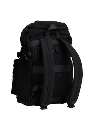 Tommy Hilfiger Mens Travel Flap Backpack,BLACK One Size