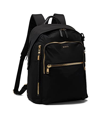 TUMI - Voyageur Halsey Backpack - Travel Backpack - For Business, Fashion, Commute - Holds Up to 14" Screens - Black & Gold