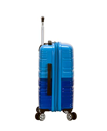 Rockland Melbourne Hardside Expandable Spinner Wheel Luggage, Carry-On 20", Two Tone Blue