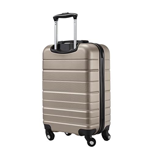 Skyway Epic 2.0 Hardside Lightweight and Durable ABS Shell Luggage, Spacious with Dual Spinning Wheels, Comfort Grip and Expandable, Men and Women