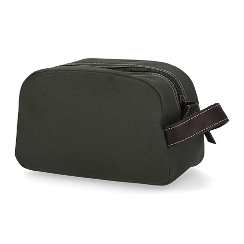 Timberland Men's Toiletry Bag Canvas Travel Kit Organizer, Olive, One Size
