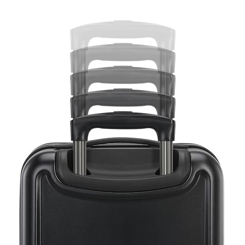 American Tourister Fathead Underseater Carry-On Luggage - Airline Approved - Customize with Favorite Sports or Character Decal - Durable ABS Hardshell - RightHeight™ Adjustable Handle - Black