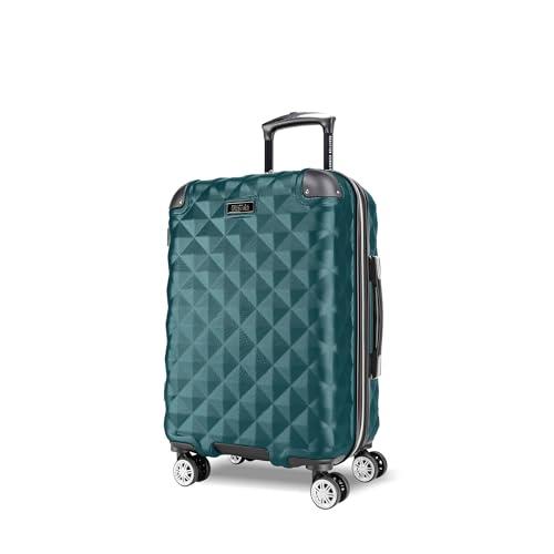 Kenneth Cole REACTION Diamond Tower Collection Lightweight Hardside Expandable 8-Wheel Spinner Travel Luggage, Deep Teal, 2-Piece Set (20" & 28")