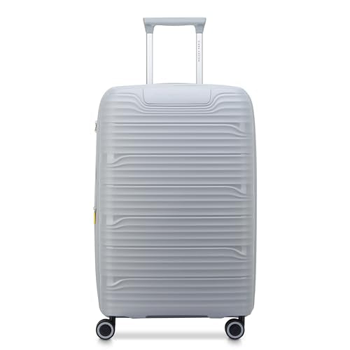 DELSEY Paris Dune Hardside Expandable Luggage with Spinner Wheels, Lunar Rock, Checked-Medium 25 Inch