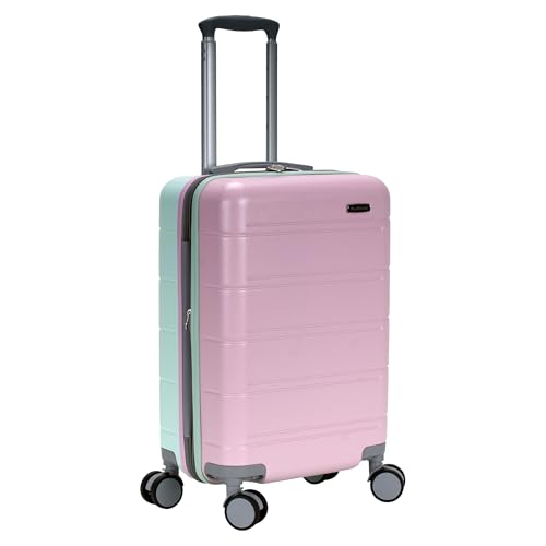 Rockland Tahoe Hardside 20" Expandable Spinner Wheel Carry-on, Mint