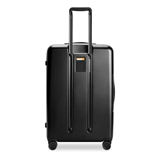 Briggs & Riley 30" Large Expandable Spinner - Checked Luggage for Travel, Suitcases with Wheels, Hardside Rolling Bag for Men & Women, Self-Repairing Zipper - Sympatico Collection, Black
