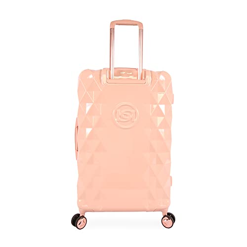 BEBE Women's Luggage Hardside Spinner, Rose Gold, Check-in 29''