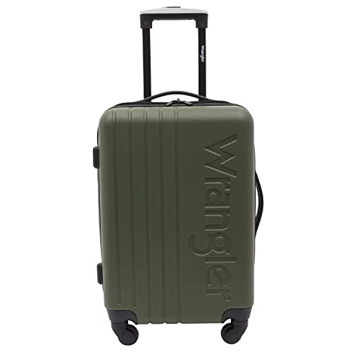 Wrangler Quest Luggage Set, Olive Green, 3 Piece Set (30"/26"/22")