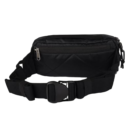 Eddie Bauer 3L Skylar Crossbody Waist Pack with Versatile Pockets and Adjustable Belt - Black