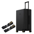LEVEL8 Luminous 24 Inch Checked Luggage with Luggage Straps