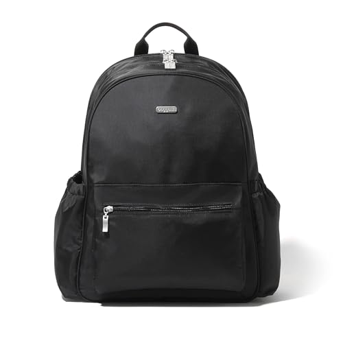 Baggallini Essential Laptop Backpack - 16x12 Inch Travel Backpack with 16" Laptop Sleeve - Lightweight Luggage Backpack