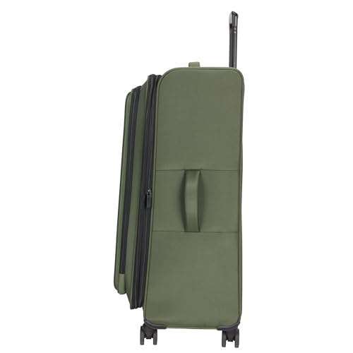 Kenneth Cole REACTION The Venturer 28-Inch Carry-On Lightweight Durable Softside 8-Wheel Spinner Cabin Size Luggage, Olive