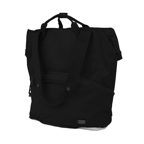 Eddie Bauer Skylar Tote Bag | Everyday Carry | Work | Travel | Laptop Sleeve | Mesh Side Pockets | Convertible | Top Handle | Adjustable | 25L Capacity - Black