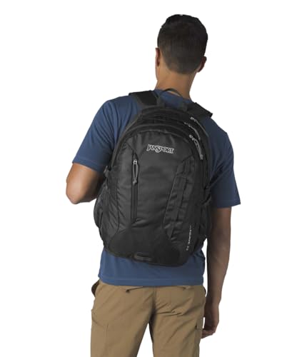 JanSport Agave Hiking Backpack - 32 Liter Daypack with Universal 3L Hydration System or 15 Inch Laptop Sleeve, Black