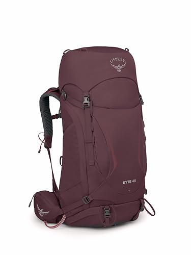 Osprey Kyte 48L Women's Backpacking Backpack with Hipbelt, Elderberry Purple, WM/L