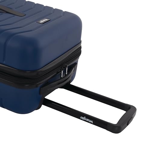 Wrangler Trunk Spinner Suitcase Set, Poseidon Blue, 2 Luggage & 2 Packing Cubes