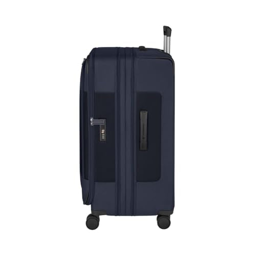 Victorinox Werks Traveler 7.0, Large Case, 8-Wheel Softside Expandable Travel Case, Navy Blue