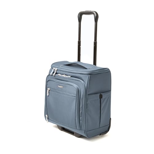Baggallini Expandable Underseat Carry-On - Lightweight Travel Luggage Carry On Weekender with Wheels