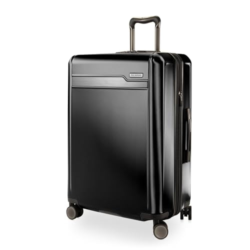 Ricardo Beverly Hills Brentwood Hardside Luggage Collection – Expandable Suitcases with Wheels and TSA Lock, 25" Medium Check-in, Onyx