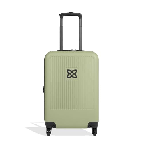 Sherpani Meridian, 22 Inch Carry On Luggage Airline Approved, Rolling Hardside Suitcase 22x14x9, Travel Luggage for Women, Expandable Suitcase, Travel Gift (Sage)