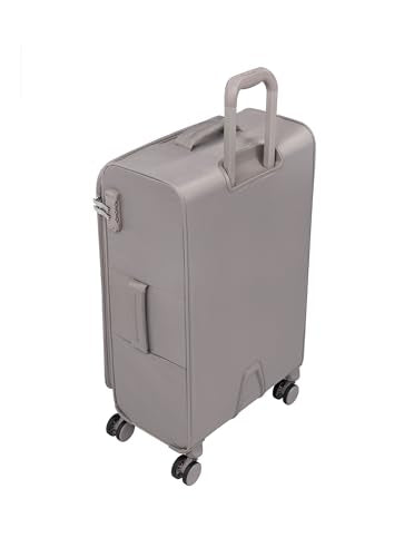 It Luggage Lustrous Luxe 28" Softside Checked 8 Wheel Spinner, Moon Rock