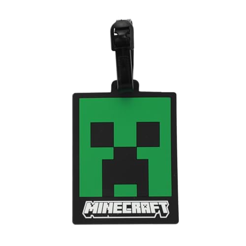 Bioworld Minecraft Creeper Youth 4-Piece Travel Set-14 Carry-on Duffle Bag and Luggage Tag Set