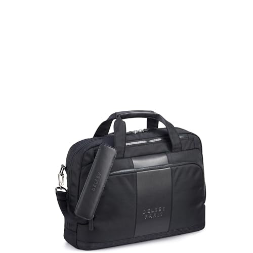 DELSEY PARIS Wagram Briefcase with Laptop Sleeve, Black