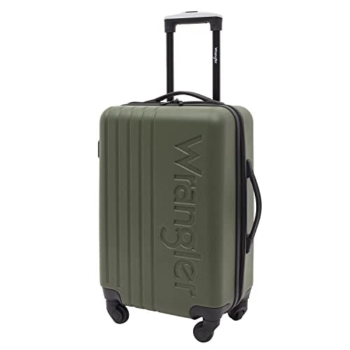 Wrangler Quest Luggage Set, Olive Green, 3 Piece Set (30"/26"/22")