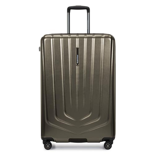Traveler's Choice Lethbridge Hardside Expandable Spinner Luggage with TSA Lock, Mocha Gold, 29" Large