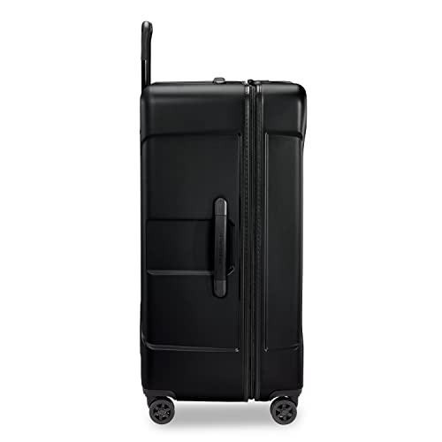 Briggs & Riley 32" Extra Large Trunk Spinner - Checked Luggage for Travel, Suitcases with Wheels, Hardside Rolling Bag for Men & Women, Self-Repairing Zipper - Torq Collection, Stealth Black