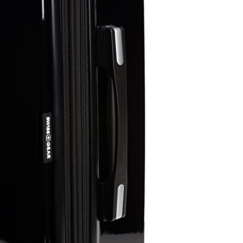 SwissGear 7786 Hardside Expandable Luggage with Spinner Wheels, Black, Checked-Large 27-Inch